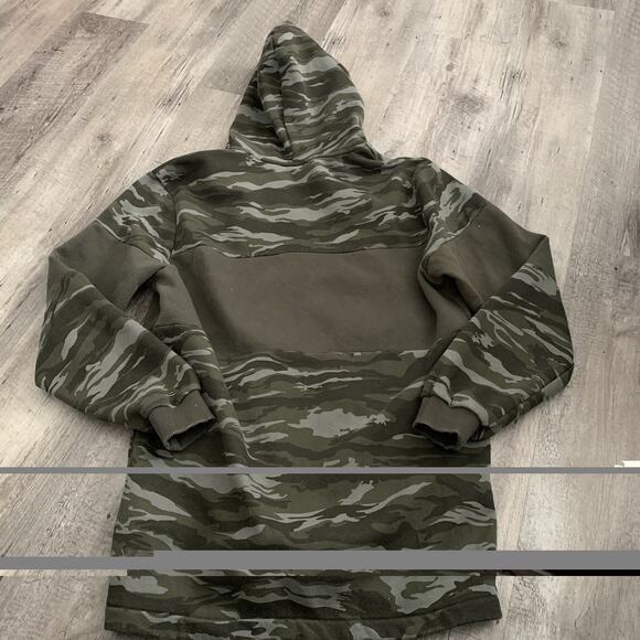 Puma SE Way 1 Hoodie Mens Small DE-91074 Herzogenaurach Green/Camouflage Gray - Picture 5 of 7